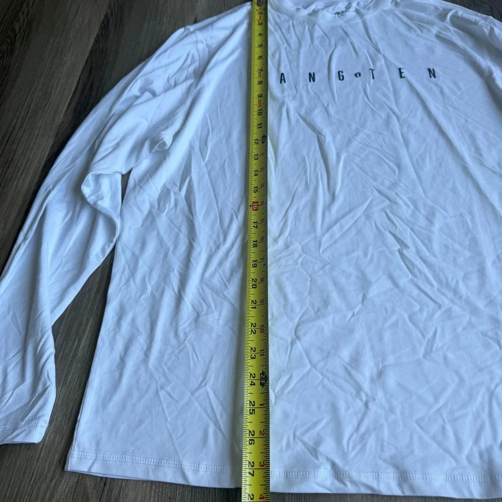 NWT Hang Ten Mens M White‎ Long Sleeve Sun Shirt UPF 50+ Quick Dry Rash Guard - Picture 3 of 6